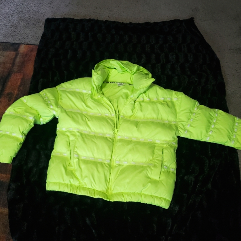 Lime Green PINK Jacket